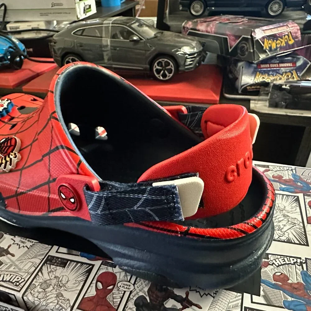 Crocs Kids Team Spiderman All Terrain Clogs Navy Size J4